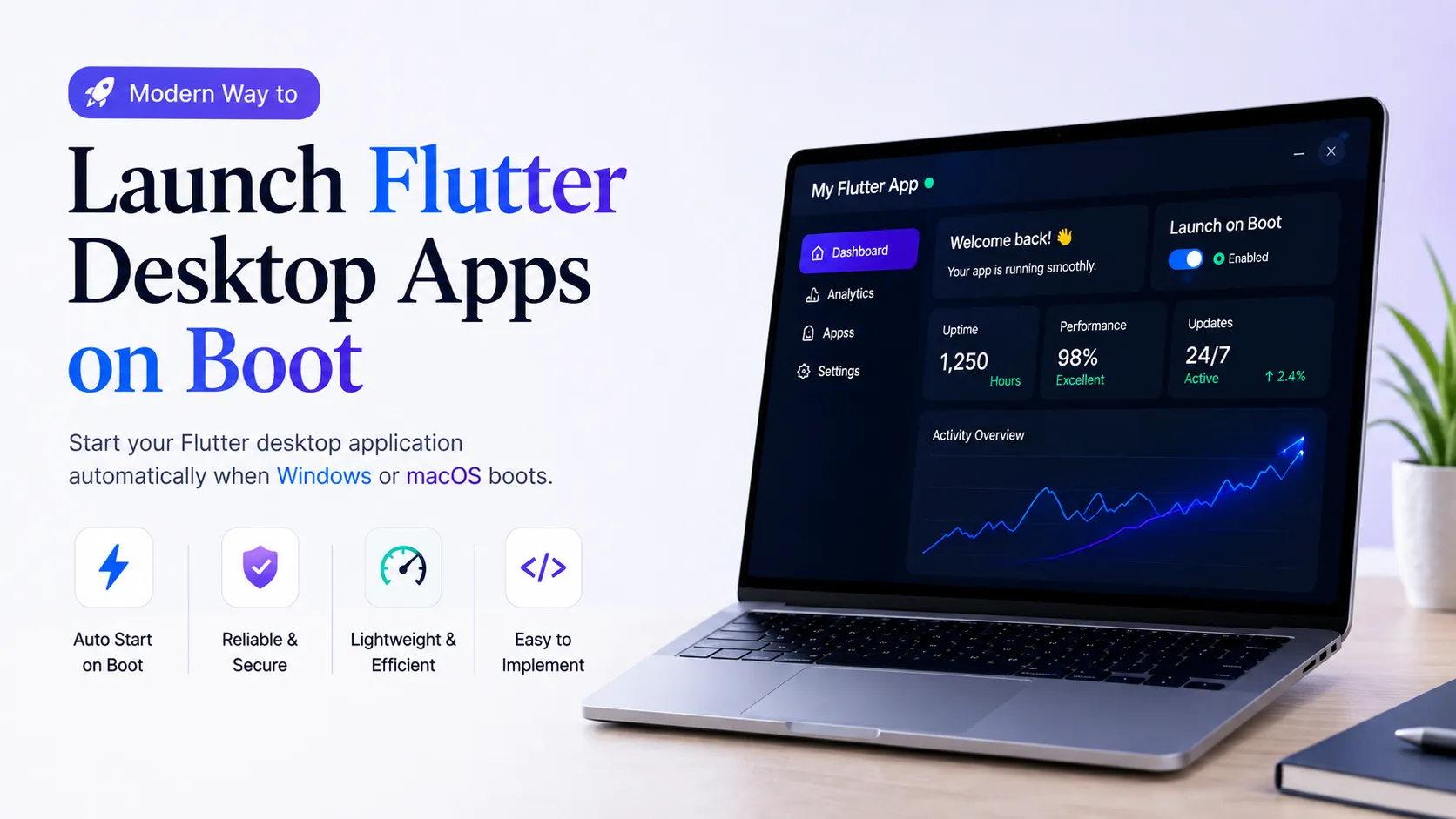 Modern Way to Launch Flutter Desktop Apps on Boot
