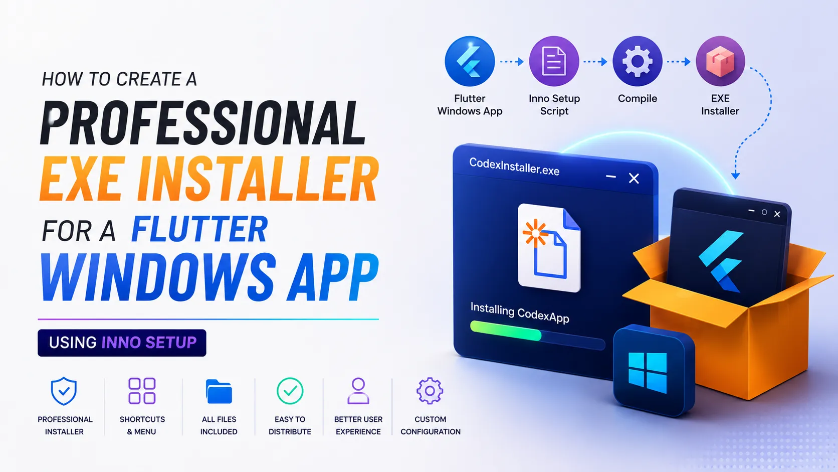 How to Create EXE Installer for a Flutter Windows App Using Inno Setup