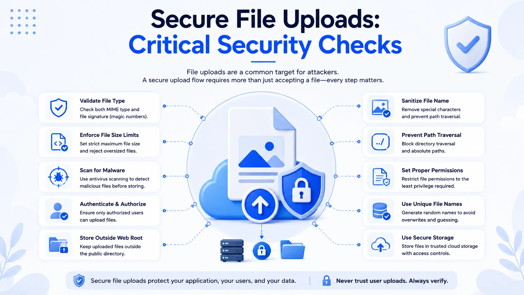 Secure File Uploads: 12 Critical Security Checks Most Developers Miss