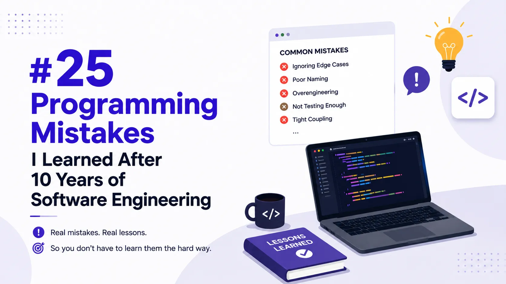 25 Programming Mistakes I Learned After 10 Years of Software Engineering