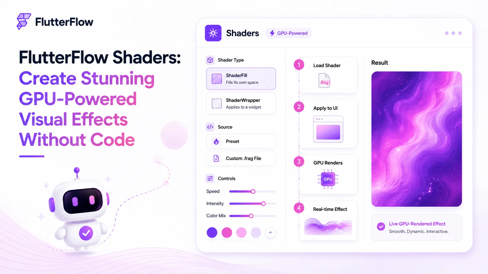 FlutterFlow Shaders: Create Stunning GPU-Powered Visual Effects Without Code