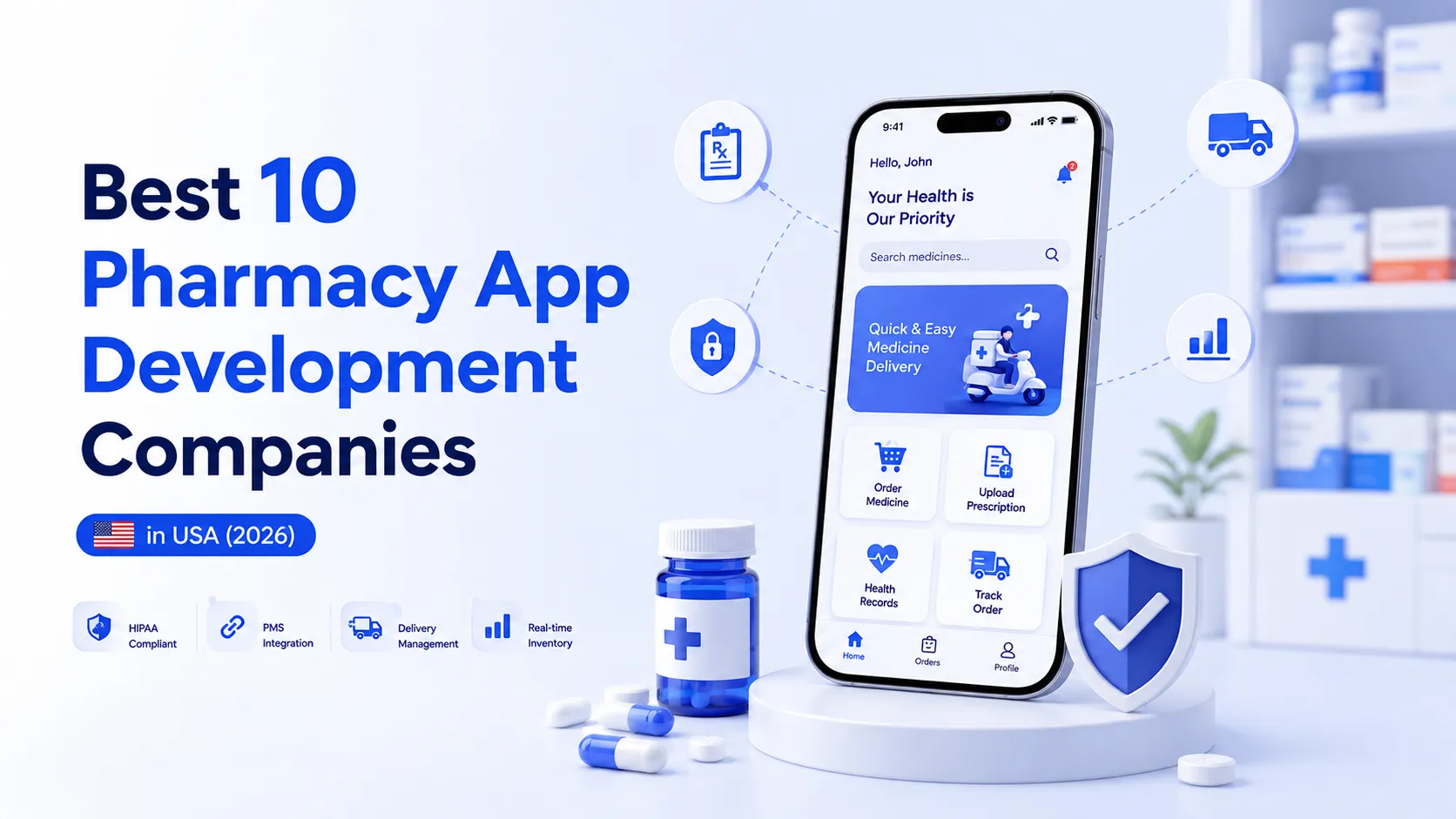 Best 10 Pharmacy App Development Companies in USA (2026)