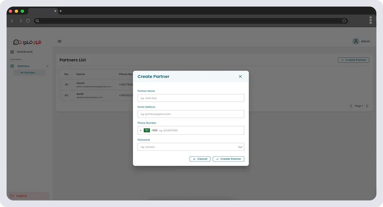 Surefani Admin â€“ Multi-Purpose B2B Admin Panel & Partner Management System screen 6