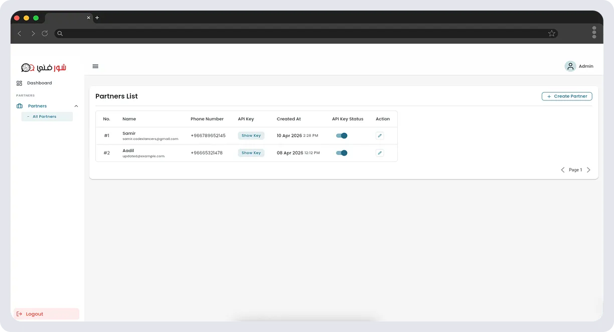 Surefani Admin â€“ Multi-Purpose B2B Admin Panel & Partner Management System screen 7