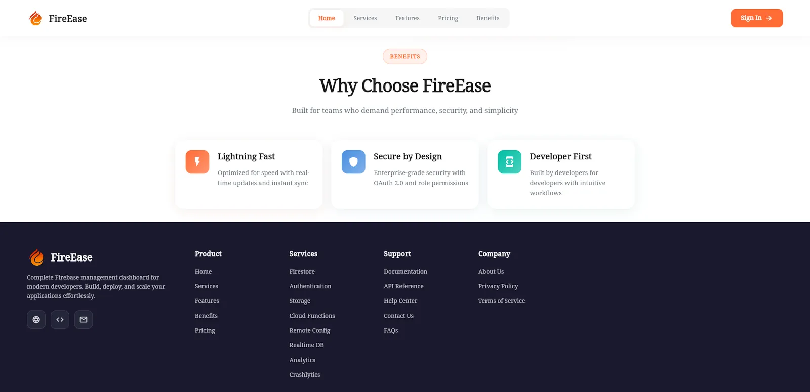 FireEase â€“ Firebase Management & CRM Dashboard screen 6