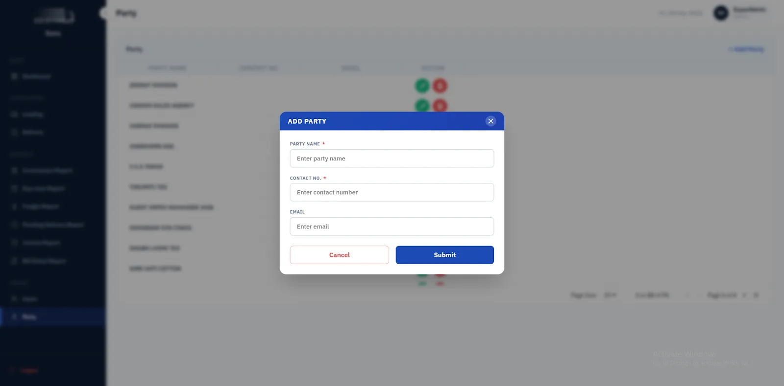 SonuÂ RoadlinesÂ Admin Portal screen 15