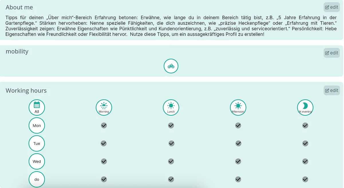 JustJobMe Web screen 6