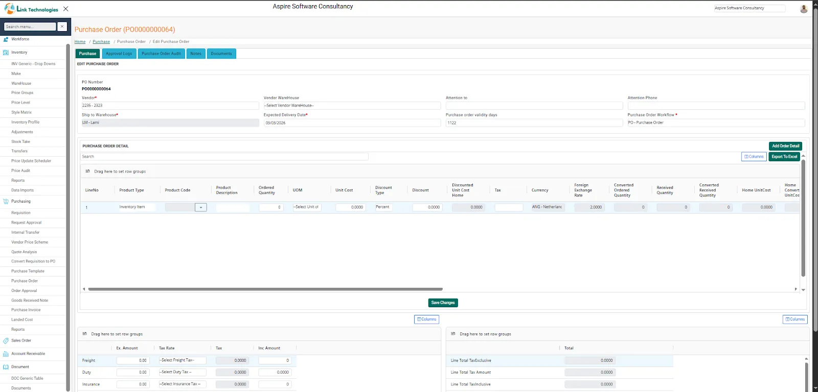 LinkERPÂ â€“ Enterprise Resource Planning System screen 5