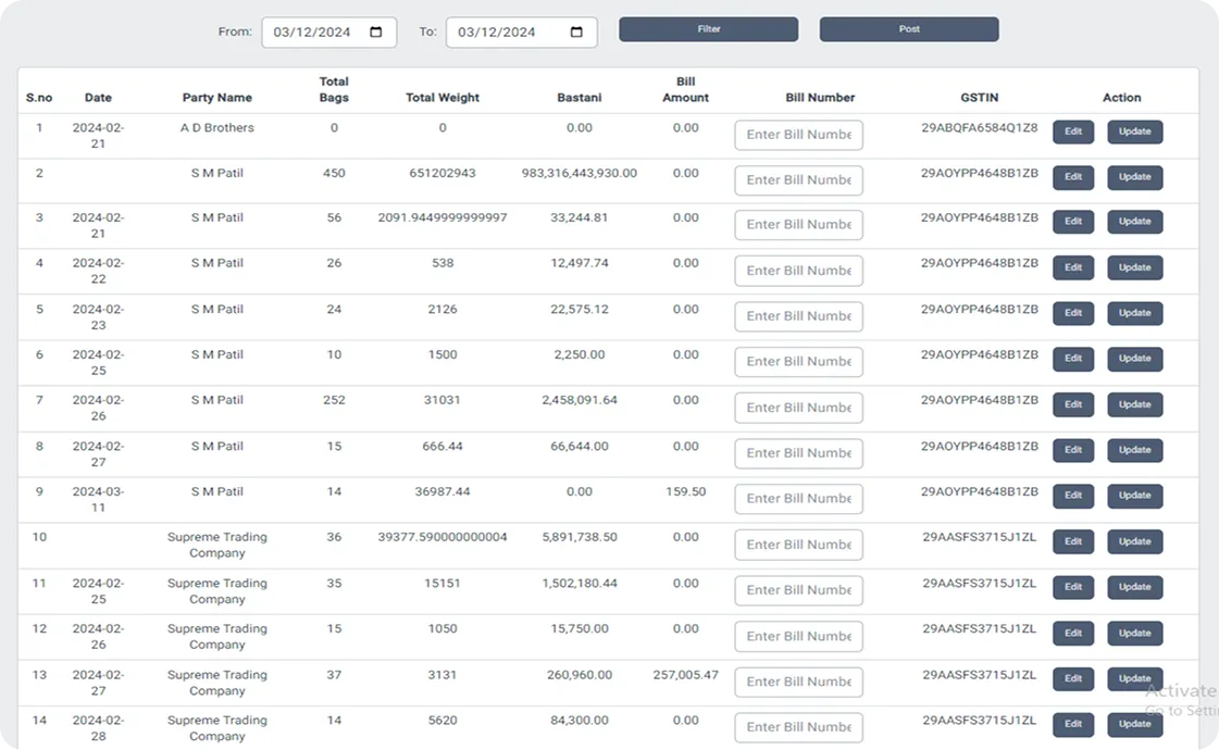 SutraPlusÂ â€“ Billing & Accounting Management System screen 6