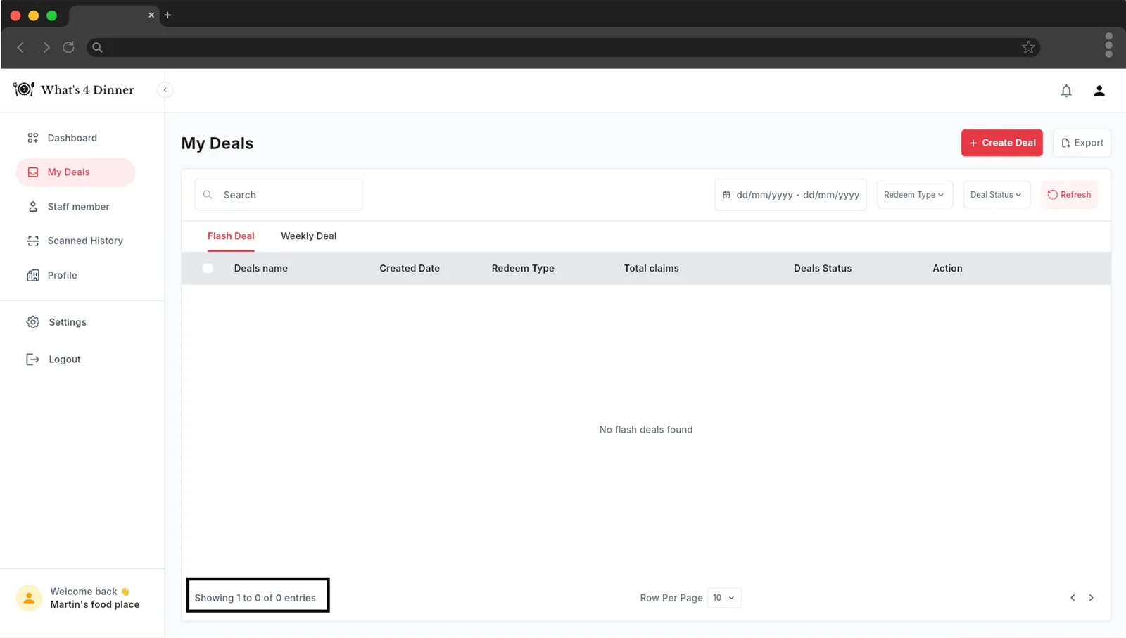 Whatâ€™s 4 Dinner Web App screen 11