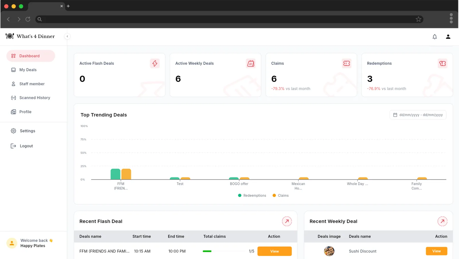 Whatâ€™s 4 Dinner Web App screen 12