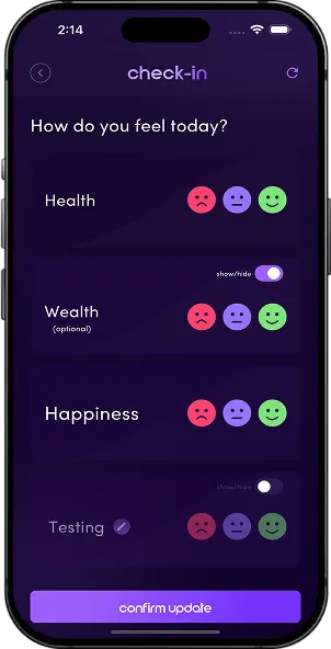 Carecheck screen 4