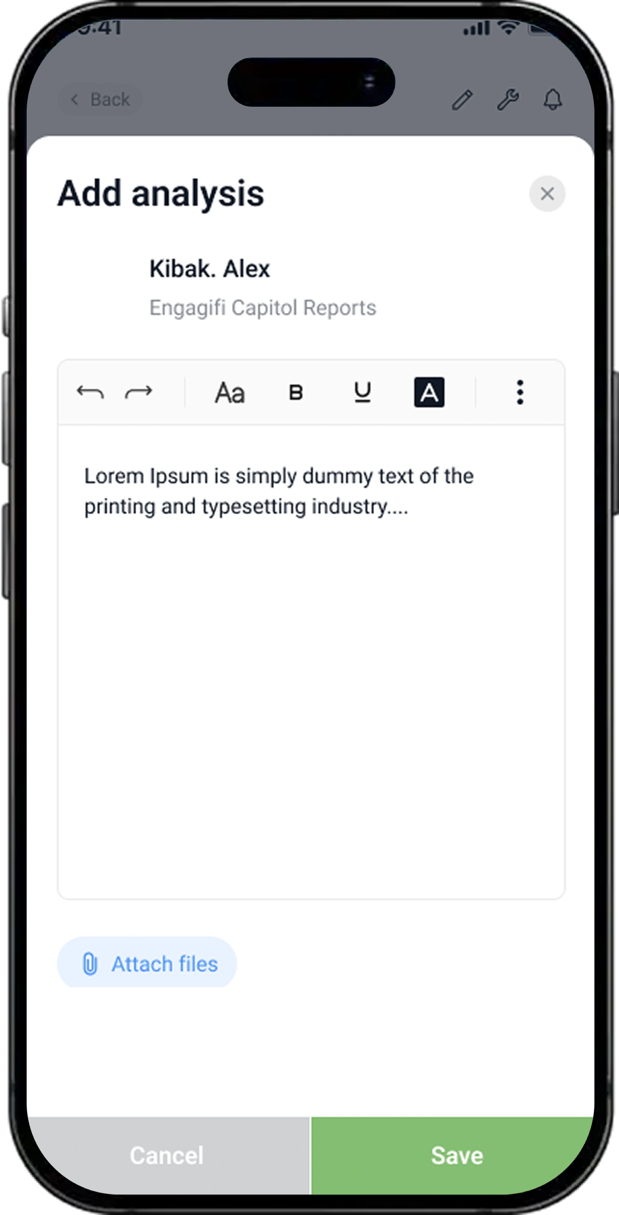 Engagifii screen 2
