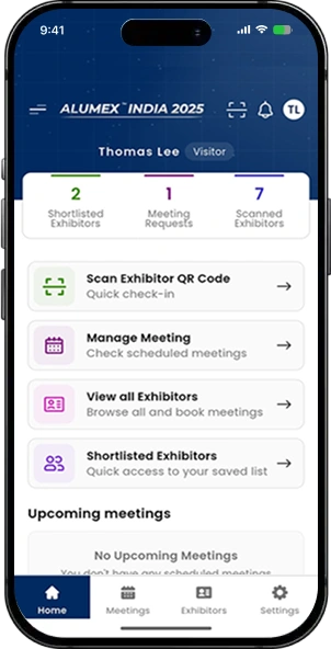 Alumex India 2025 â€” Exhibition App screen 2