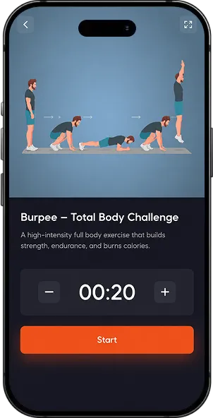 Burpee â€“ Total Body Challenge screen 23